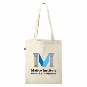 Hemp Cotton Tote Bag – 13" H x 14.75" W